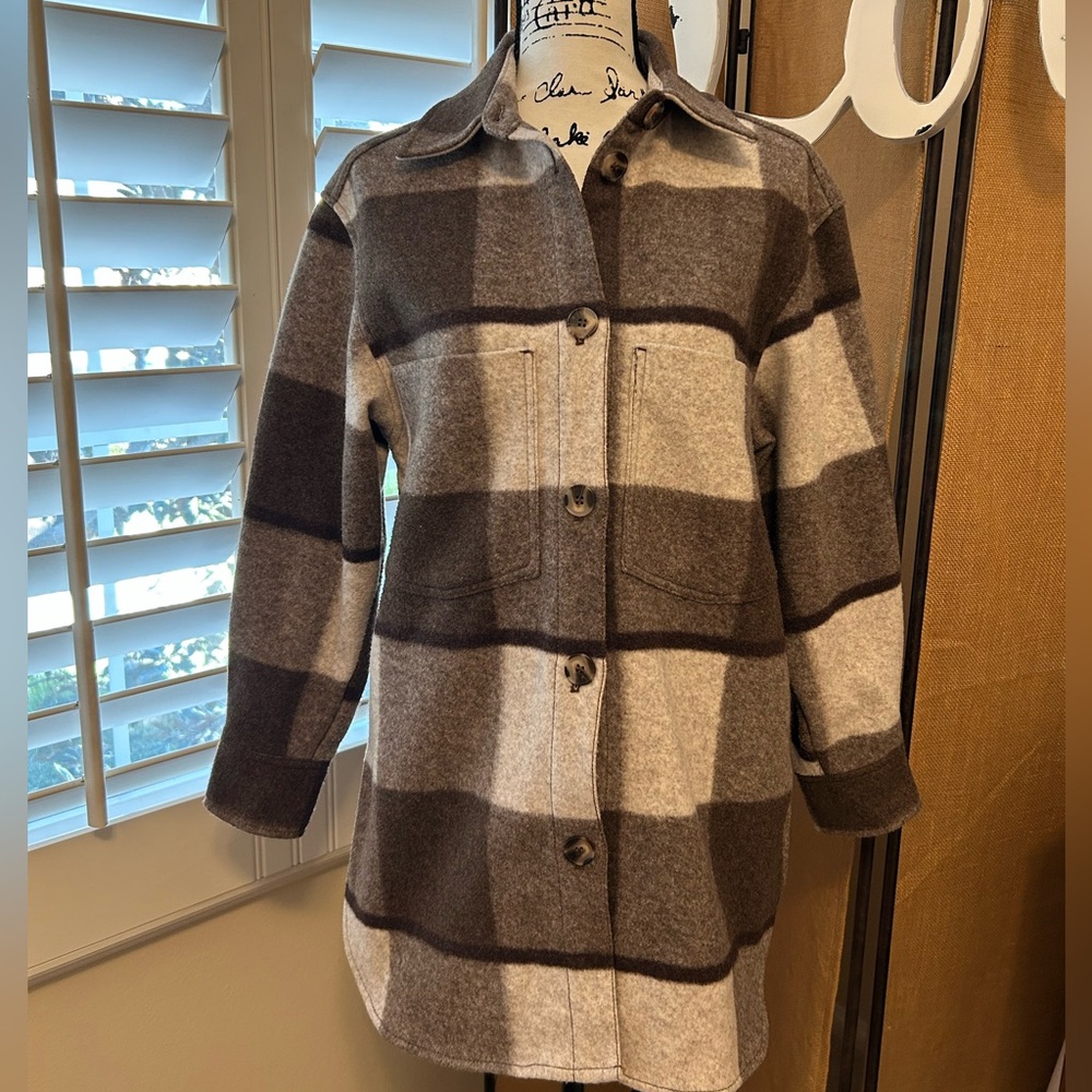 Plaid fall/winter coat